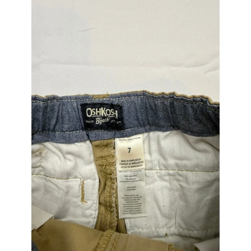 OLD NAVY OSHKOSH Boys 7 Straight Adjustable Waist Bundle Slim Jeans Khakis P2